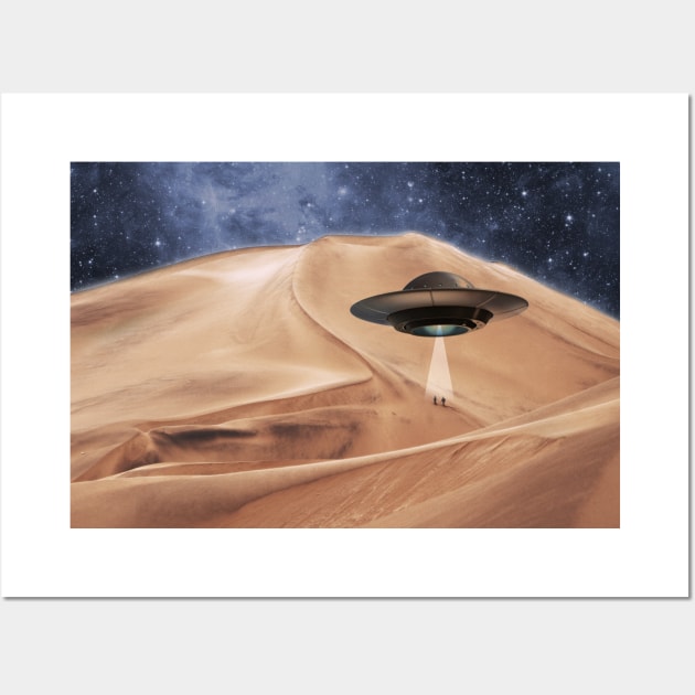 ALIEN DESERT ABDUCTION Wall Art by deificusArt